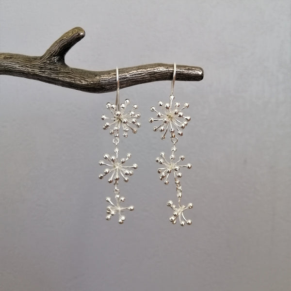 Tumbling Pohutukawa earrings