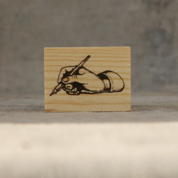Writing Hand stamp